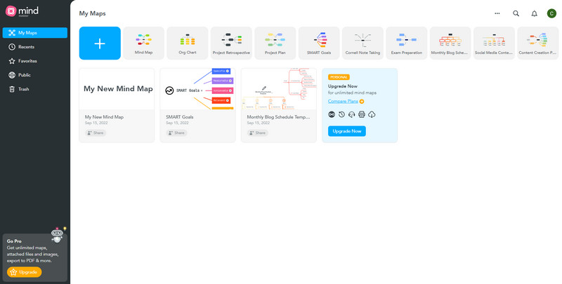 အွန်လိုင်း Mind Meister Thinking Map