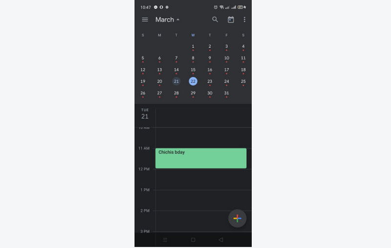 Calendar Planner aplikazioa