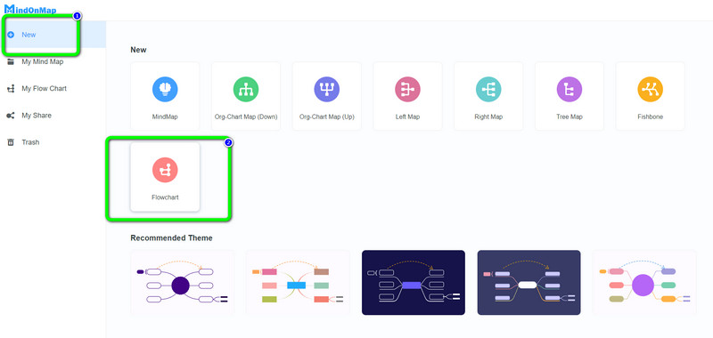 Flowchart Icon නව මෙනුව