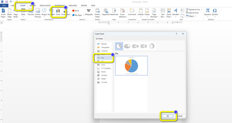 Вставити кругову діаграму OK