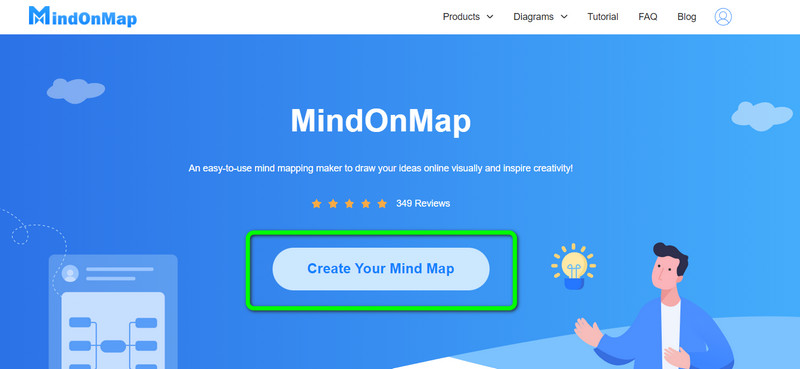 Mind Map ღილაკი შექმნა