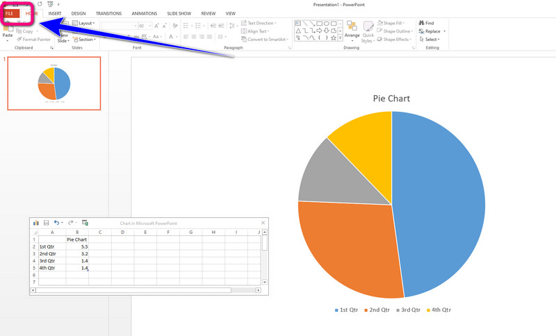 ذخیره فایل PPT