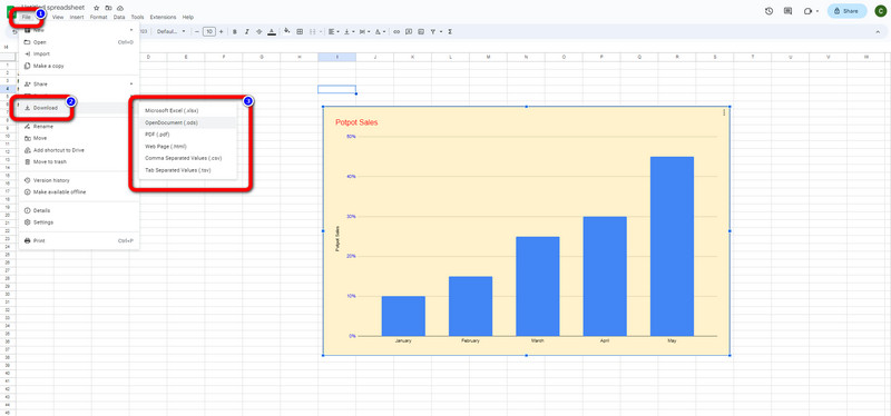 Save Bar Graph Sheets