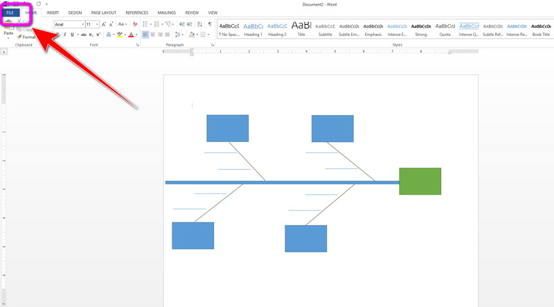 Guardar palabra de diagrama