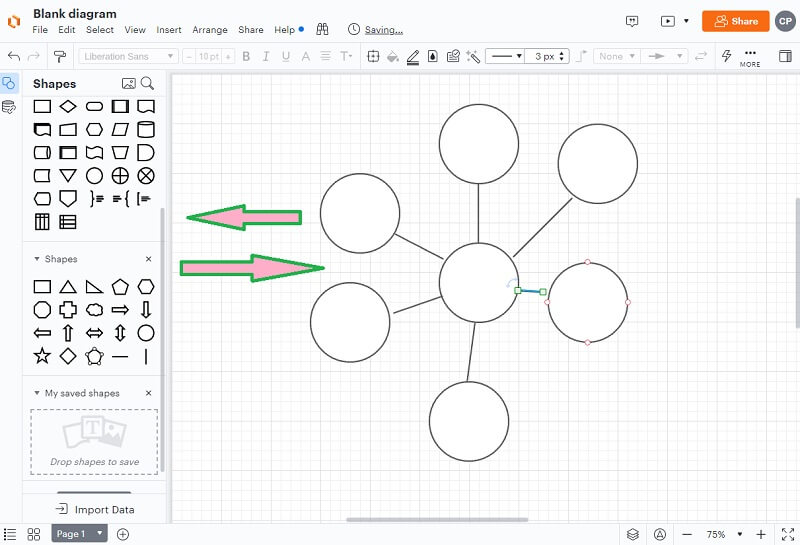 ბუშტის რუკა Lucidchart