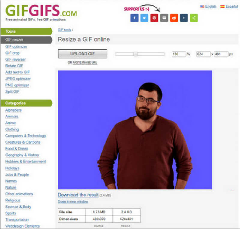 GIF Ridimensionatore GIF