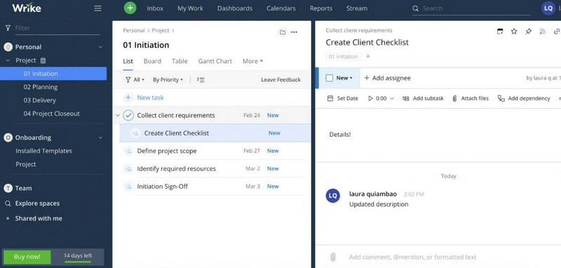 Wrike Workflow programmatūra