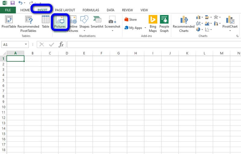 បញ្ចូលរូបភាព Excel