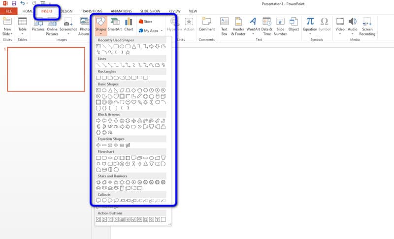 Insertar formas MS PPT