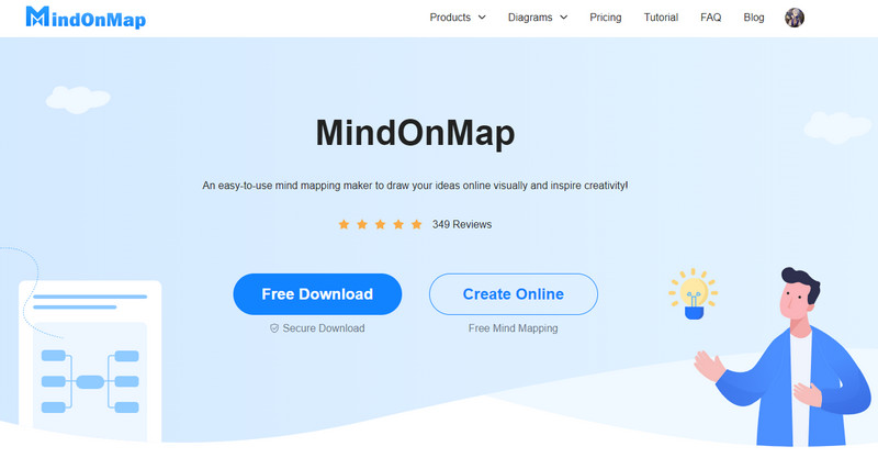 Unduh MindOnMap Offline Online