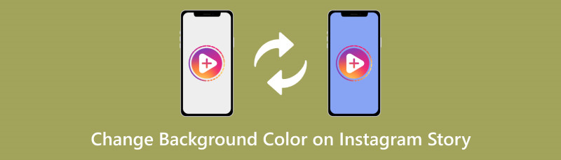 इंस्टाग्राम स्टोरी में बैकग्राउंड कलर बदलें