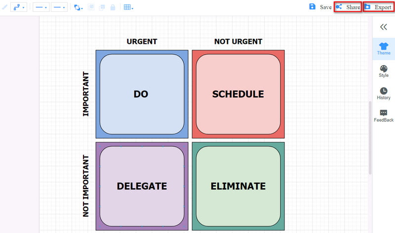 Export and Share Matrix