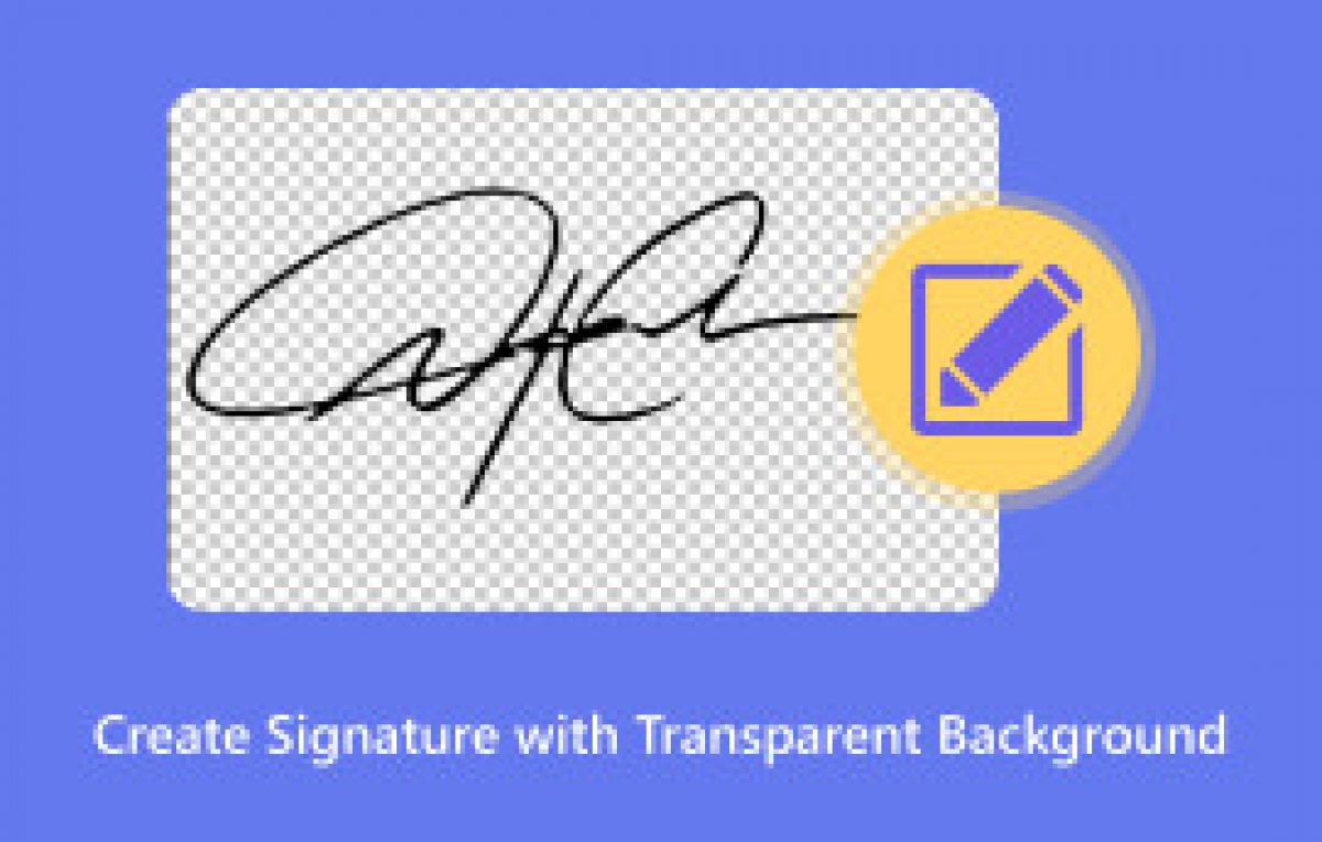  How to make a transparent background on a signature