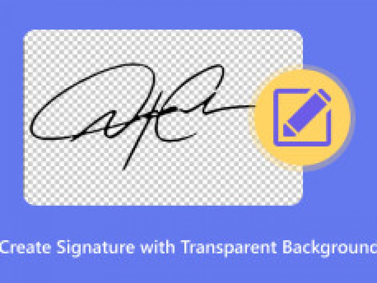Как создать подпись с прозрачным фоном