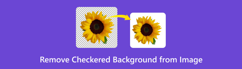 Remove Checkered Background from Image