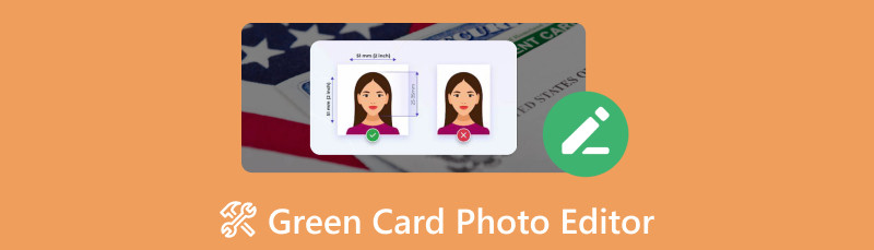 green card photo editor online free