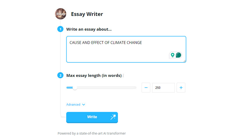 Classace သည် Essay Generator ဖြစ်သည်။