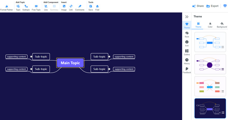 MindOnMap Сделать контур