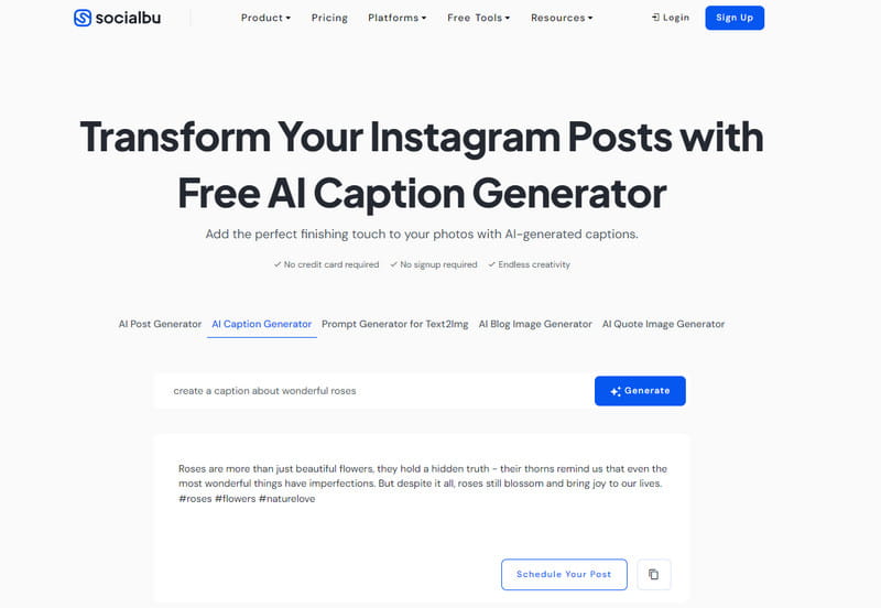 SocialBul Ai Caption Maker 