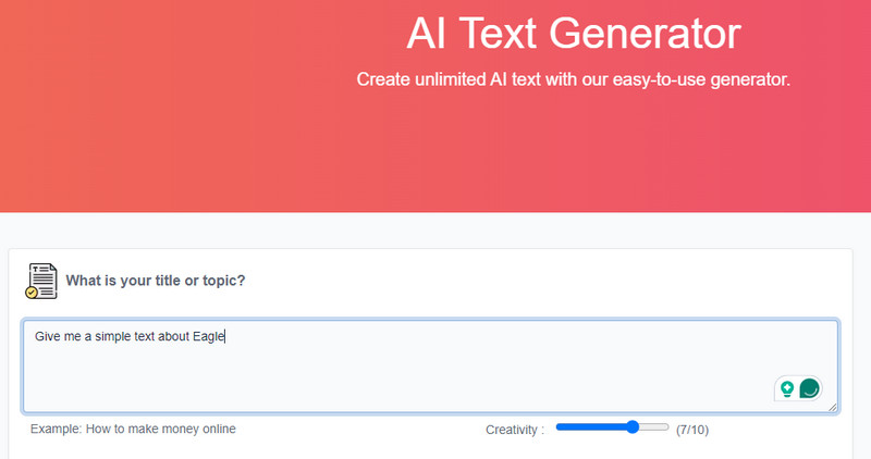 Toolbaz ai Text Generator