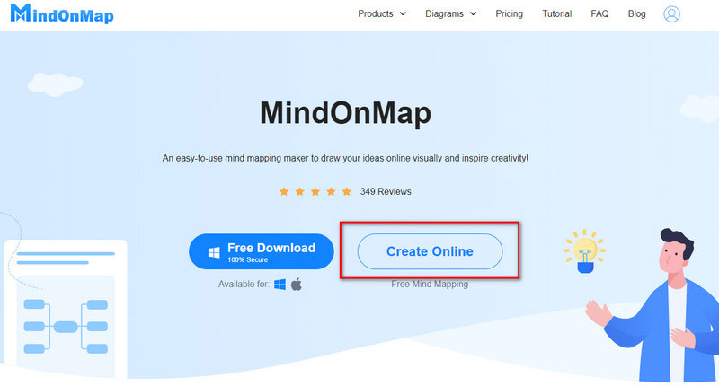 Mindonmap ကို Online မှ ဖန်တီးပါ။