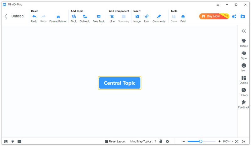 Interface Mindonmap