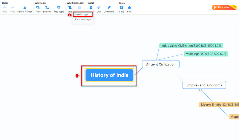 インドの歴史 タイムラインに画像を挿入