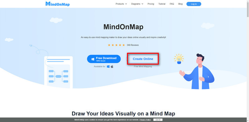 Mindonmap онлайнаар үүсгэх