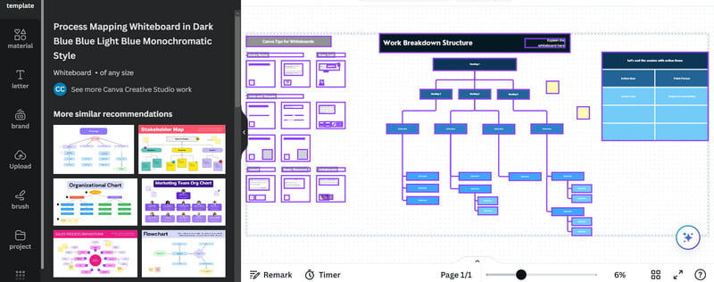 ผู้สร้าง WBS Canva