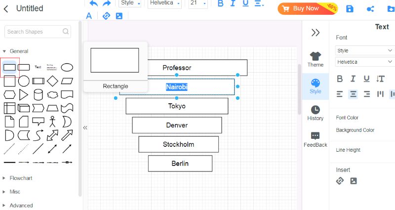 Construir un embudo con un diagrama de flujo