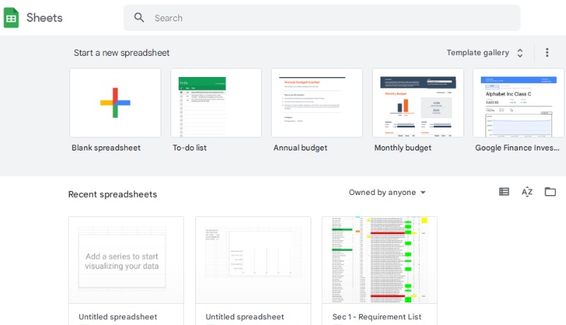 Creador de embudos de Google Sheets