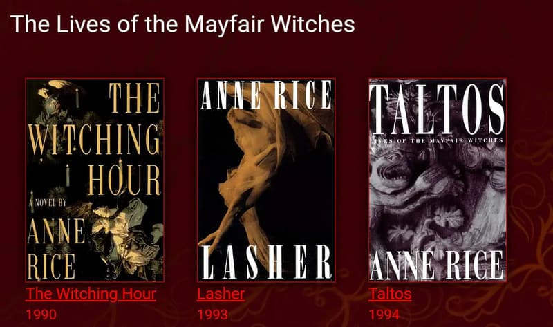 Lives Of Mayfair Witches Trilogy