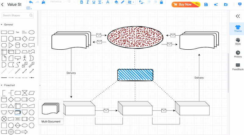 Mindonmap আকার যোগ করুন