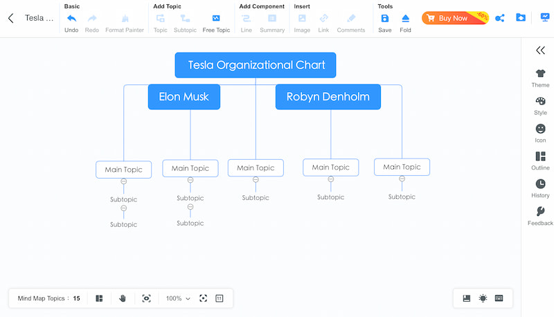 Mindonmap Додати теми