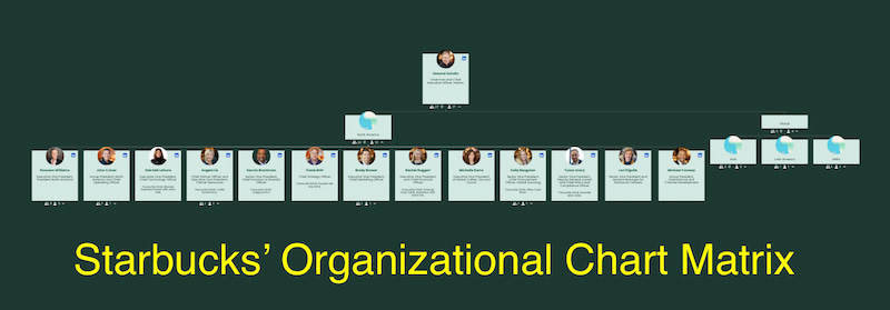 Starbucks Organizational Chart Matrix