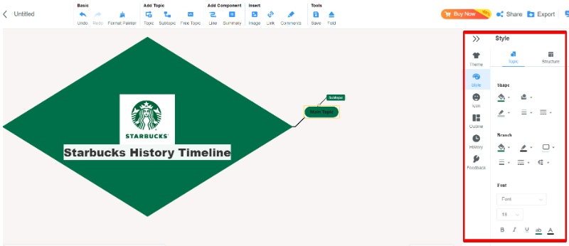 Customize History Timeline