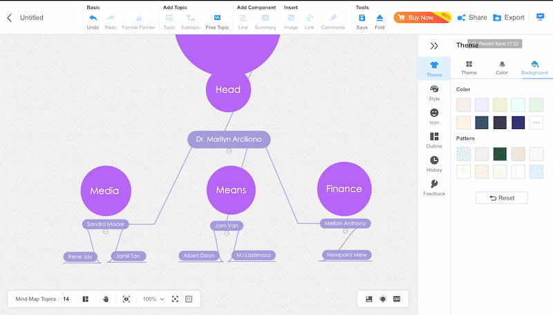 Mindonmap Přidat Text Téma