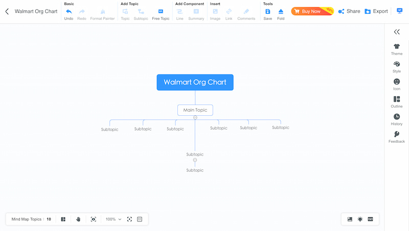 Mindonmap اضافه کردن موضوع