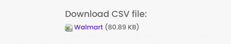 Walmart Csv Template