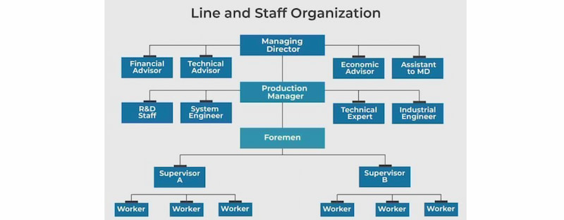 What Is Line And Staff Organization