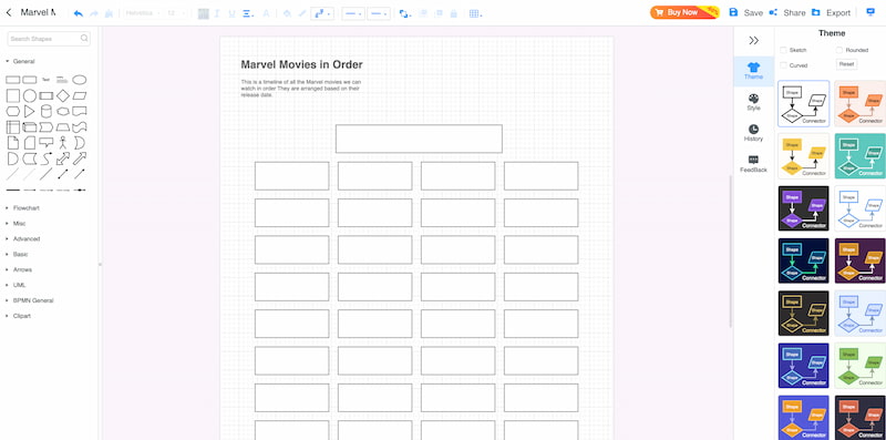 Mindonmap 新增形狀