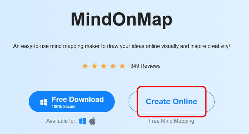 Crea pulsante online Mindonmap