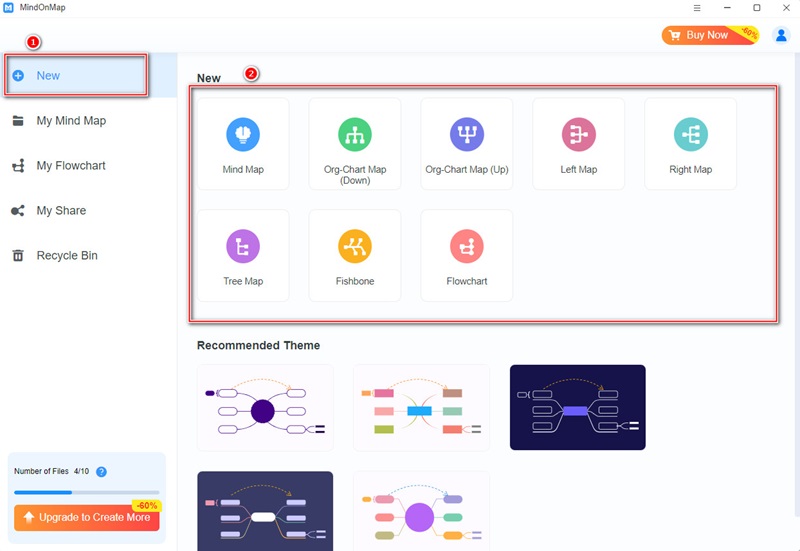 Mindonmap ප්‍රධාන අතුරු මුහුණත