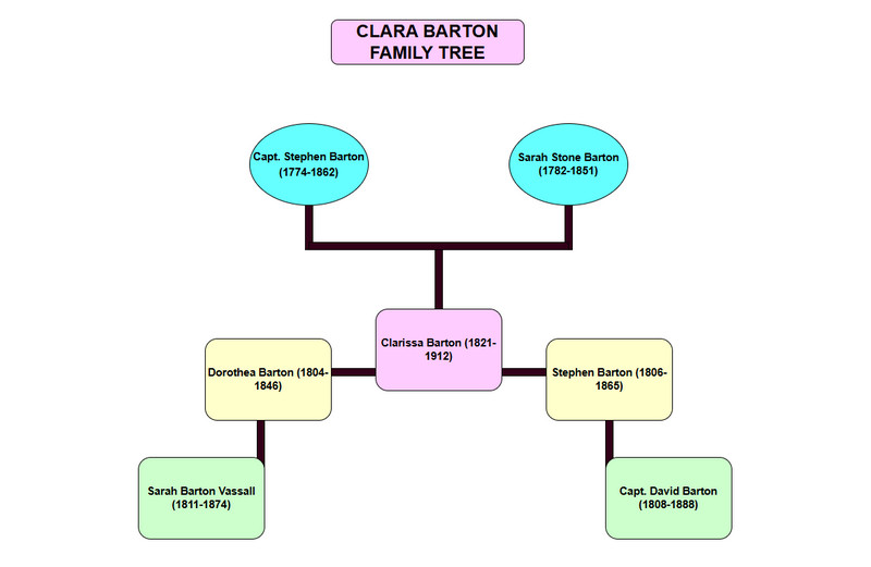 Clara Barton Family Tree for 2024 [A Simple Visual]