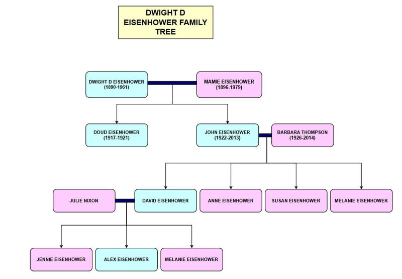 Immagine dell'albero genealogico della famiglia Eisenhower