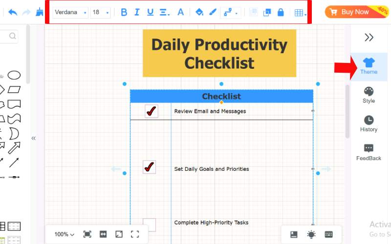 Checklist ကို စိတ်ကြိုက်လုပ်ပါ။