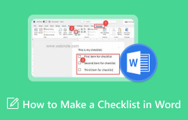 ਵਰਡ ਵਿੱਚ ਚੈੱਕਲਿਸਟ ਕਿਵੇਂ ਬਣਾਈਏ