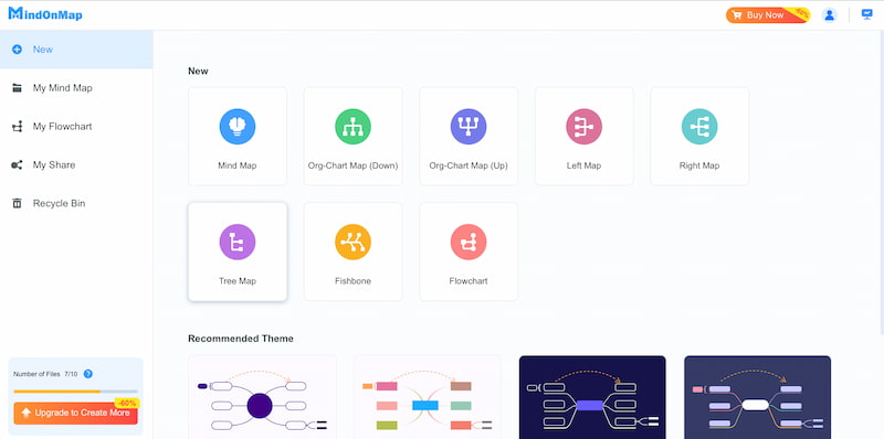 Новая кнопка Mindonmap