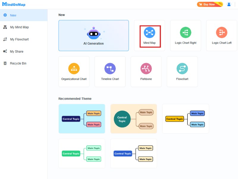 Mindmap-Layout
